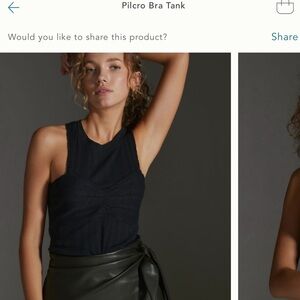 Pilcro bra style top- Anthro